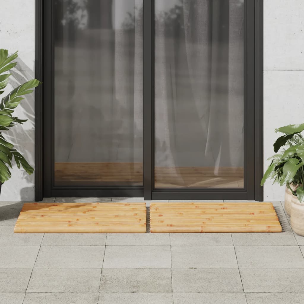 vidaXL Bath Mats 2 pcs 70x50 cm Bamboo