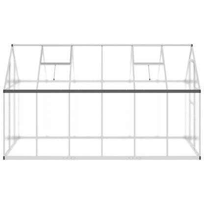 vidaXL Greenhouse with Base Frame Silver 334x169x195 cm Aluminium