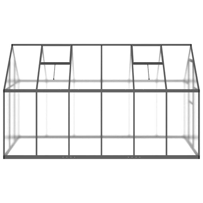 vidaXL Greenhouse with Base Frame Anthracite 334x169x195 cm Aluminium
