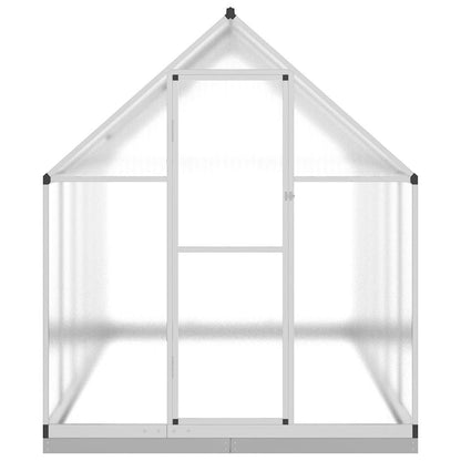 vidaXL Greenhouse with Base Frame Silver 334x169x202 cm Aluminium