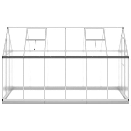 vidaXL Greenhouse with Base Frame Silver 334x169x202 cm Aluminium