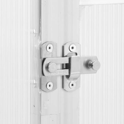 vidaXL Greenhouse with Base Frame Silver 334x169x202 cm Aluminium