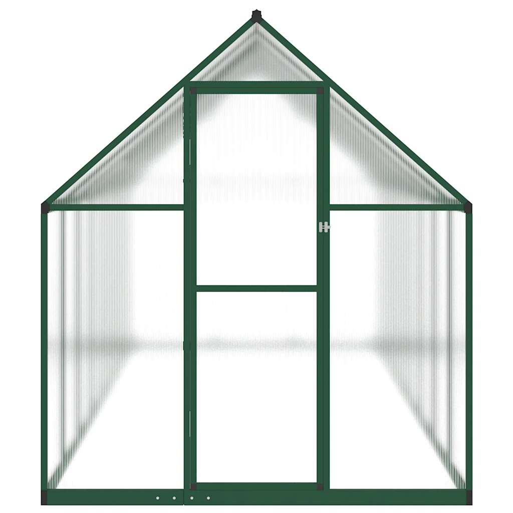 vidaXL Greenhouse with Base Frame Green 445x169x195 cm Aluminium