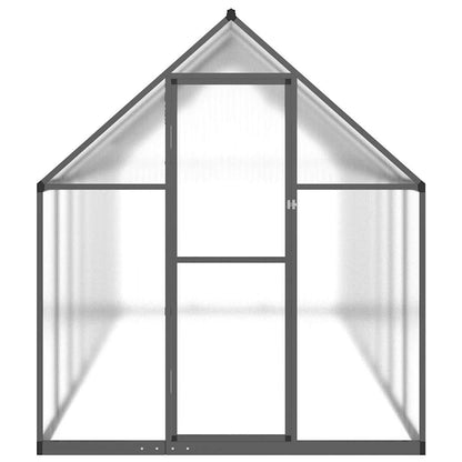 vidaXL Greenhouse with Base Frame Anthracite 445x169x195 cm Aluminium