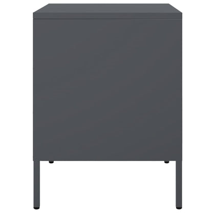 vidaXL Bedside Cabinets 2 pcs Anthracite 36x39x50,5 cm Steel