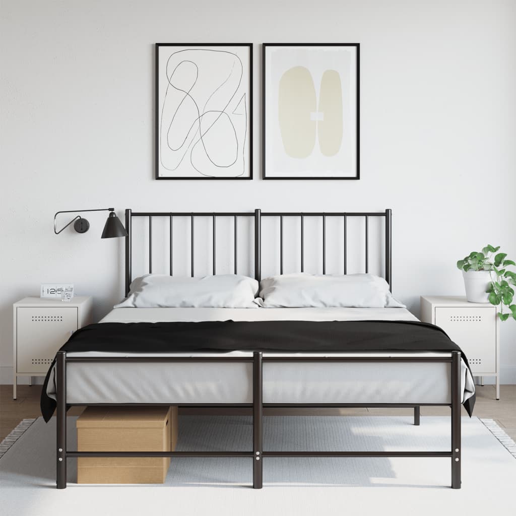 vidaXL Bedside Cabinets 2 pcs White 36x39x50.5 cm Steel