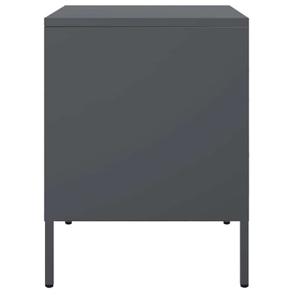 vidaXL Bedside Cabinets 2 pcs Anthracite 36x39x50.5 cm Steel