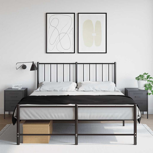 vidaXL Bedside Cabinets 2 pcs Anthracite 36x39x50.5 cm Steel