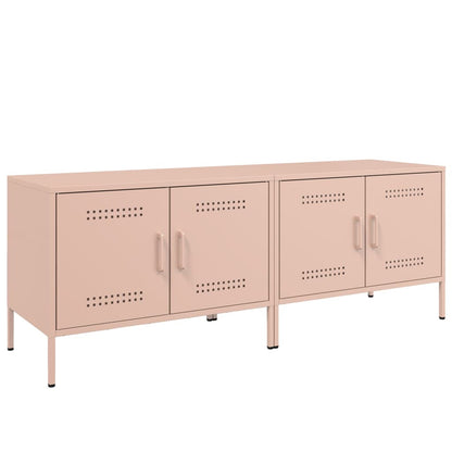vidaXL TV Cabinets 2 pcs Pink 68x39x50.5 cm Steel