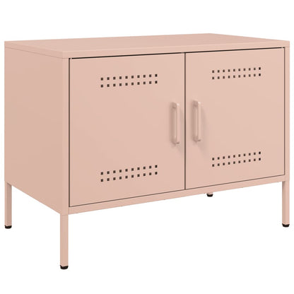 vidaXL TV Cabinets 2 pcs Pink 68x39x50.5 cm Steel