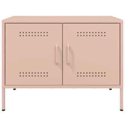 vidaXL TV Cabinets 2 pcs Pink 68x39x50.5 cm Steel
