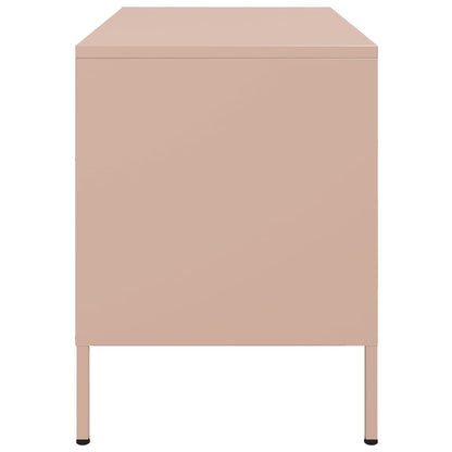 vidaXL TV Cabinets 2 pcs Pink 68x39x50.5 cm Steel