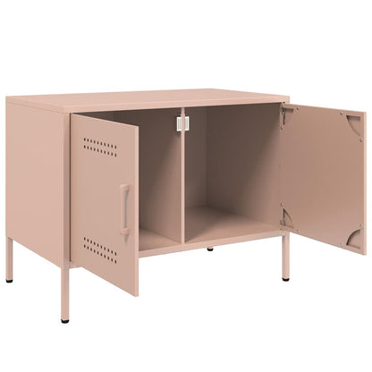 vidaXL TV Cabinets 2 pcs Pink 68x39x50.5 cm Steel