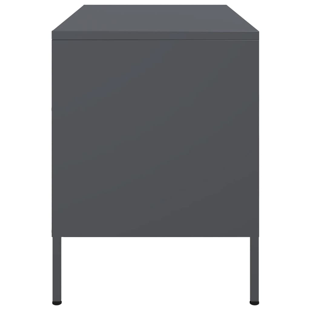 vidaXL TV Cabinet Anthracite 68x39x50,5 cm Steel