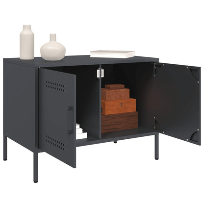 vidaXL TV Cabinets 2 pcs Anthracite 68x39x50.5 cm Steel