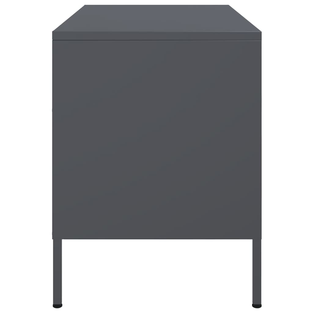 vidaXL TV Cabinets 2 pcs Anthracite 68x39x50.5 cm Steel