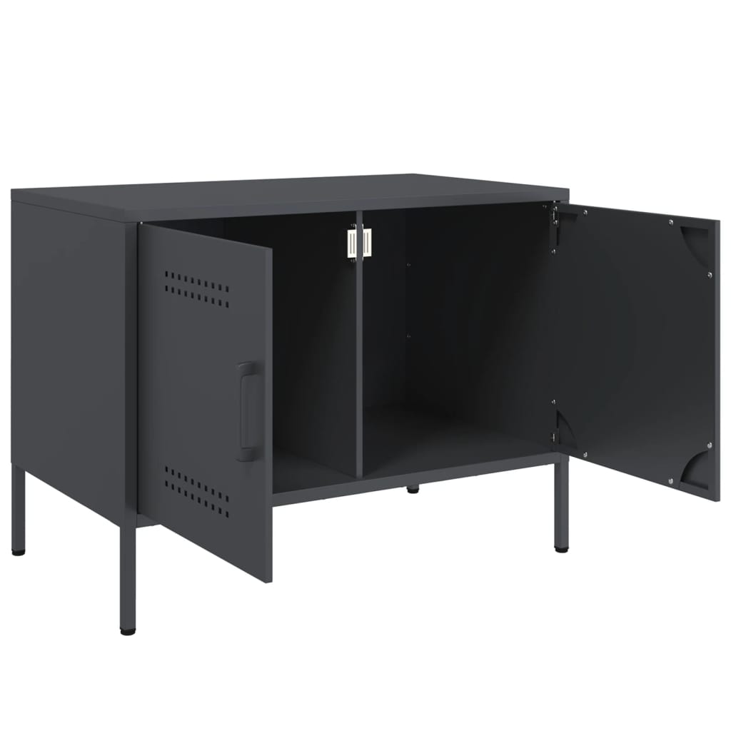 vidaXL TV Cabinets 2 pcs Anthracite 68x39x50.5 cm Steel