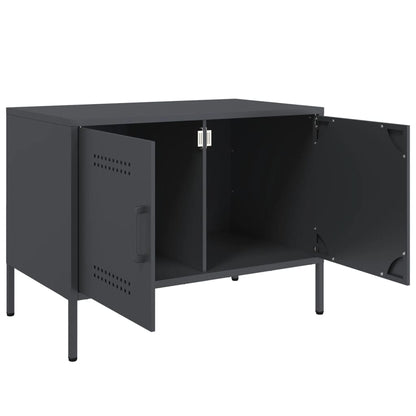 vidaXL TV Cabinets 2 pcs Anthracite 68x39x50.5 cm Steel