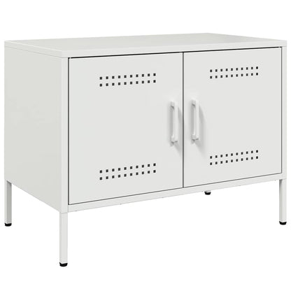 vidaXL TV Cabinet White 68x39x50.5 cm Steel