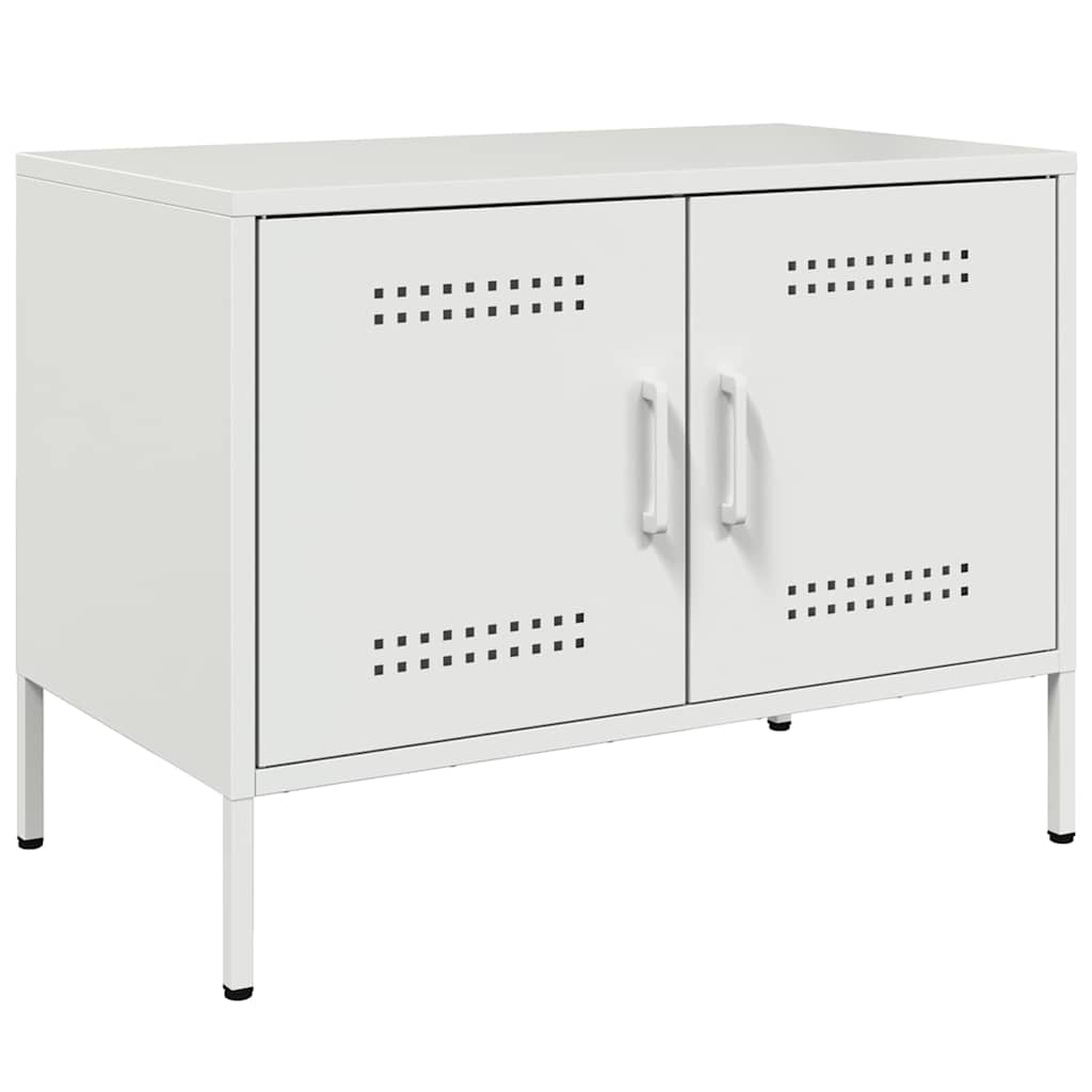 vidaXL TV Cabinet White 68x39x50,5 cm Steel