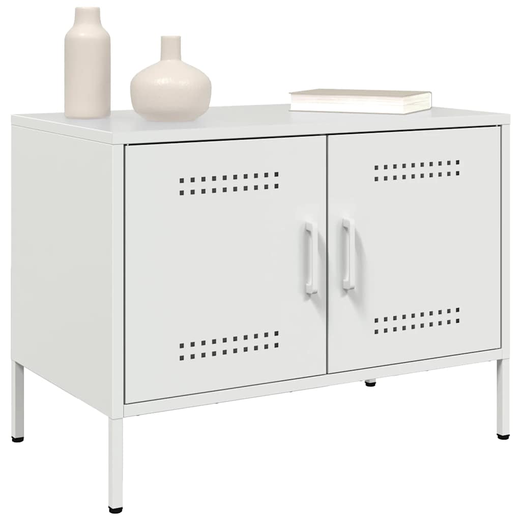 vidaXL TV Cabinet White 68x39x50,5 cm Steel
