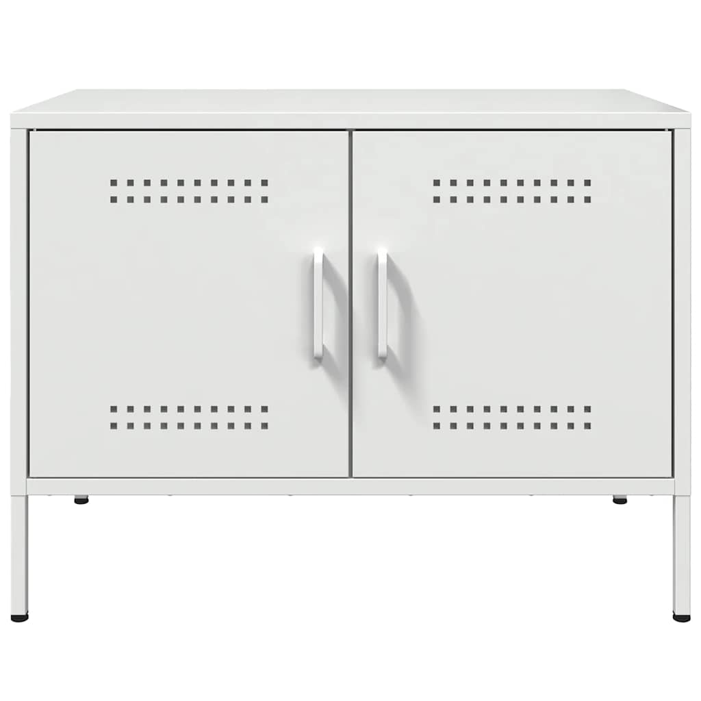 vidaXL TV Cabinet White 68x39x50,5 cm Steel