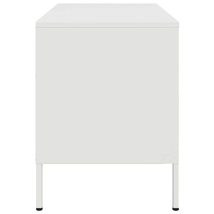 vidaXL TV Cabinet White 68x39x50.5 cm Steel
