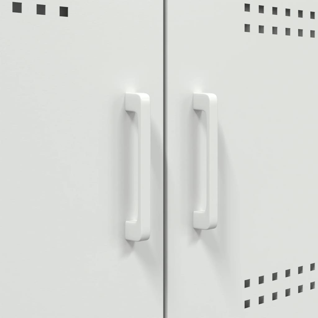 vidaXL TV Cabinet White 68x39x50.5 cm Steel