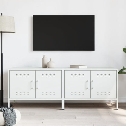 vidaXL TV Cabinets 2 pcs White 68x39x50.5 cm Steel
