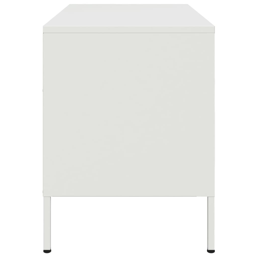 vidaXL TV Cabinets 2 pcs White 68x39x50.5 cm Steel
