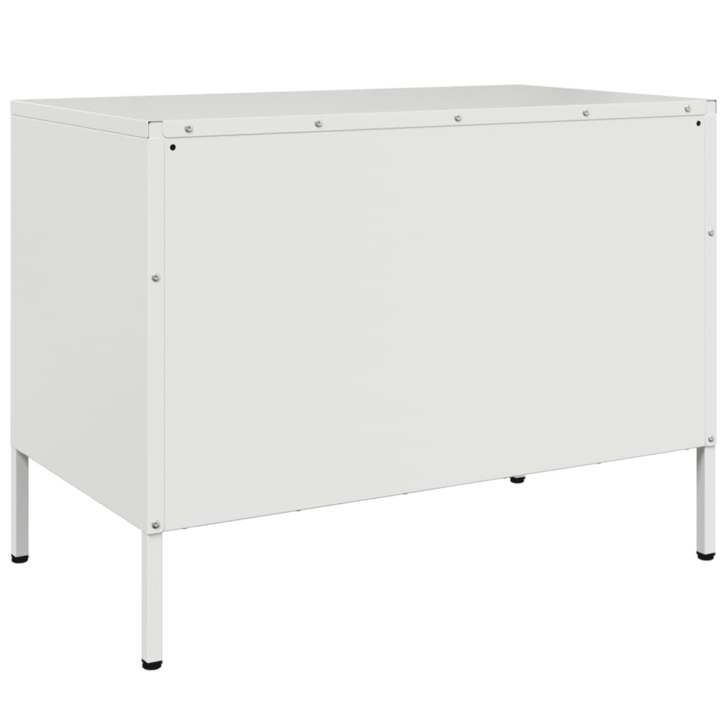 vidaXL TV Cabinets 2 pcs White 68x39x50.5 cm Steel