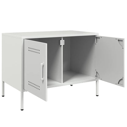 vidaXL TV Cabinets 2 pcs White 68x39x50.5 cm Steel