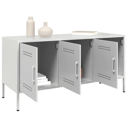 vidaXL TV Cabinet White 100.5x39x50.5 cm Steel