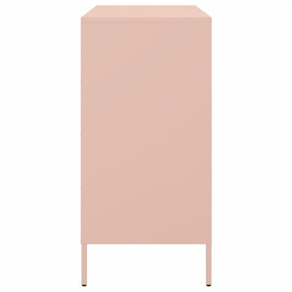 vidaXL Sideboard Pink 68x39x79 cm Steel