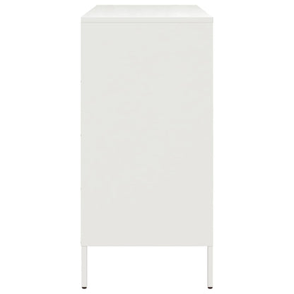 vidaXL Sideboard White 68x39x79 cm Steel