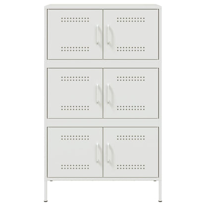 vidaXL Highboard White 68x39x113 cm Steel