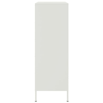 vidaXL Highboard White 68x39x113 cm Steel