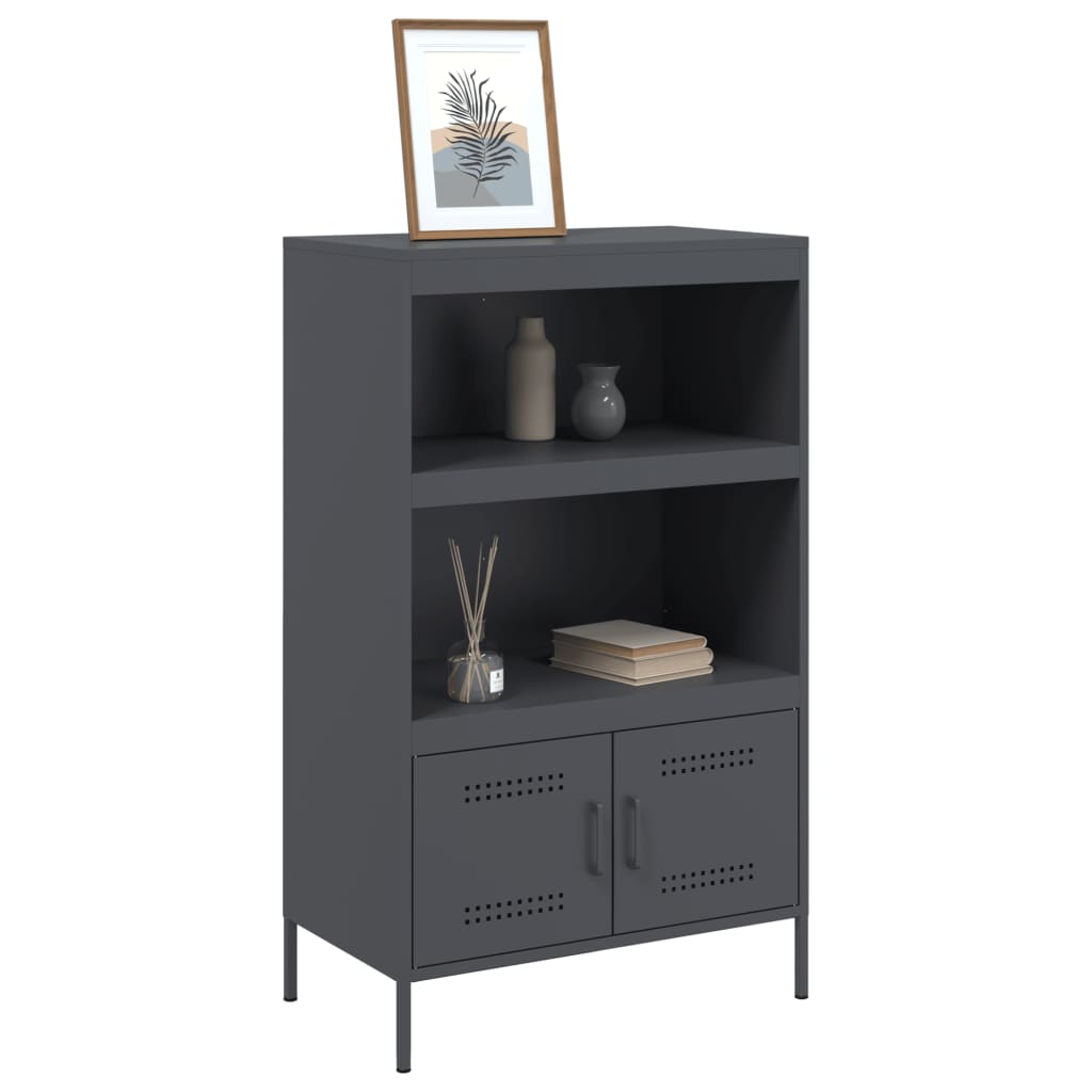 vidaXL Highboard Anthracite 68x39x113 cm Steel