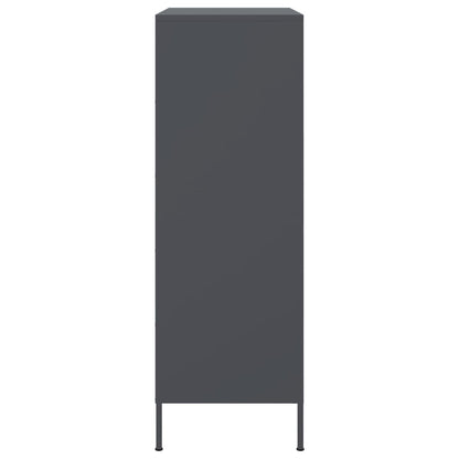 vidaXL Highboard Anthracite 68x39x113 cm Steel