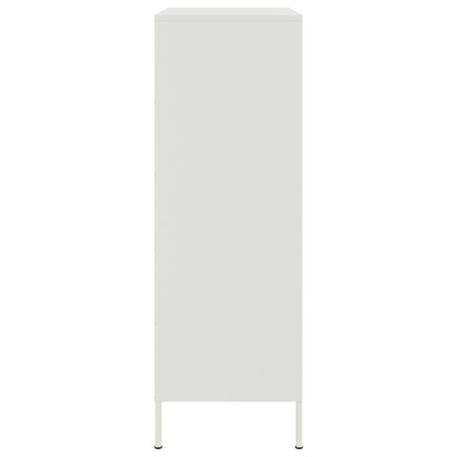 vidaXL Highboard White 68x39x113 cm Steel