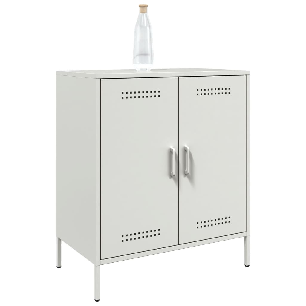 vidaXL Sideboard White 68x39x79 cm Steel