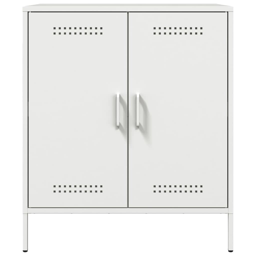 vidaXL Sideboard White 68x39x79 cm Steel