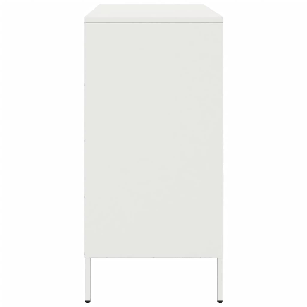 vidaXL Sideboard White 68x39x79 cm Steel