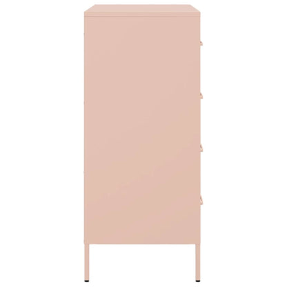 vidaXL Sideboard Pink 68x39x89 cm Steel