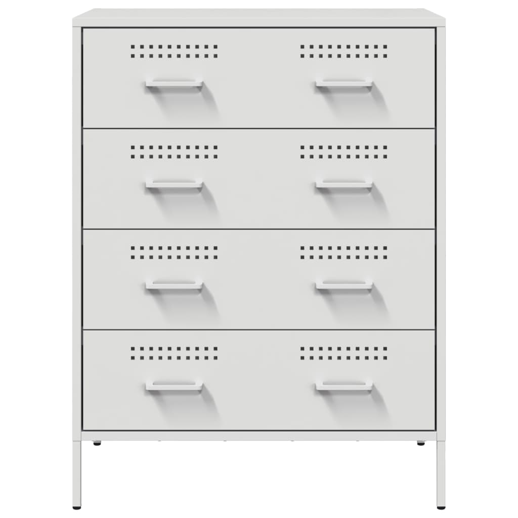 vidaXL Sideboard White 68x39x89 cm Steel