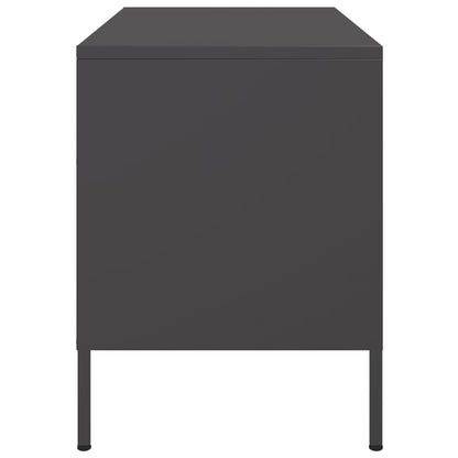 vidaXL TV Cabinets 2 pcs Black 68x39x50.5 cm Steel