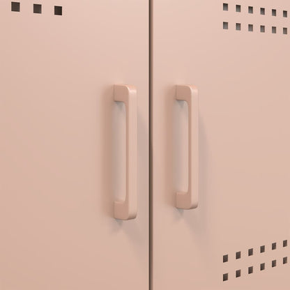 vidaXL 2 Piece TV Cabinet Set Pink 68x39x50,5 cm Steel