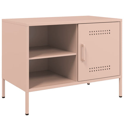 vidaXL TV Cabinets 2 pcs Pink 68x39x50.5 cm Steel
