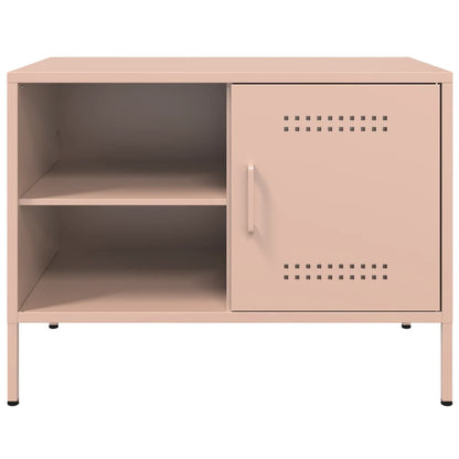 vidaXL TV Cabinets 2 pcs Pink 68x39x50.5 cm Steel