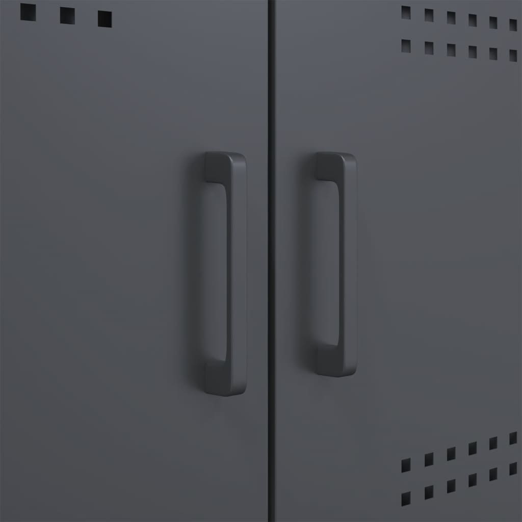 vidaXL TV Cabinet Anthracite 68x39x50,5 cm Steel